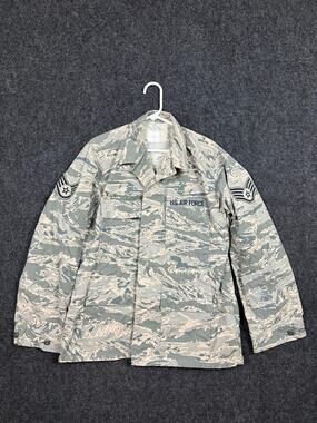 USAF ABU Digital Tiger Stripe Utility Coat 44R Military Uniform Jacket